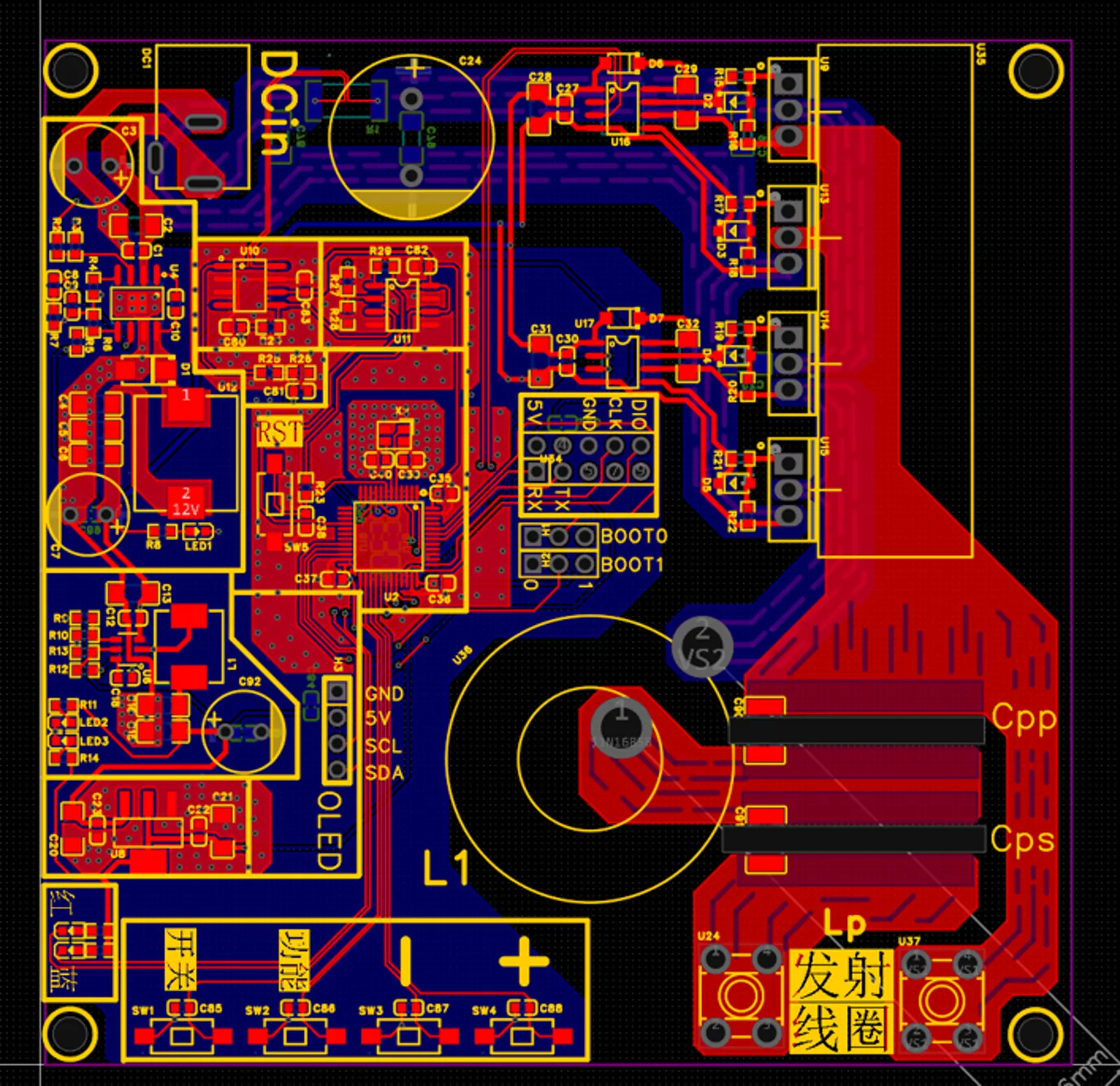 无线充电板 PCB 布局布线